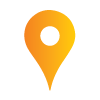 Orange location pin icon